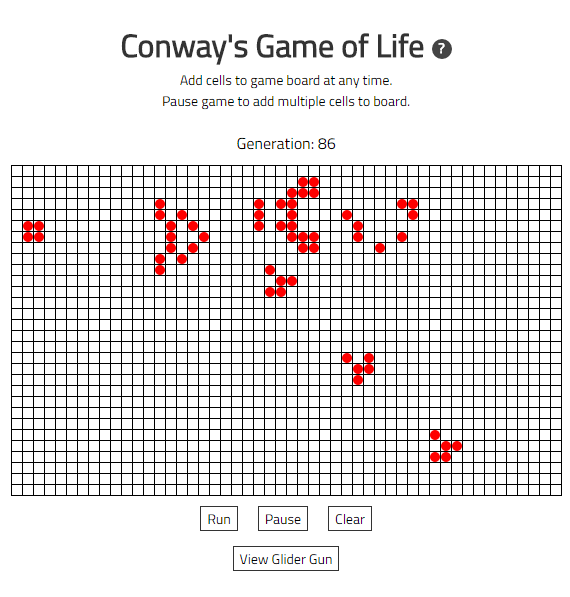 Conway game of life