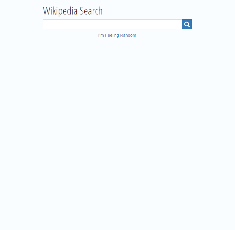 Free Code Camp - Wikipedia API Search